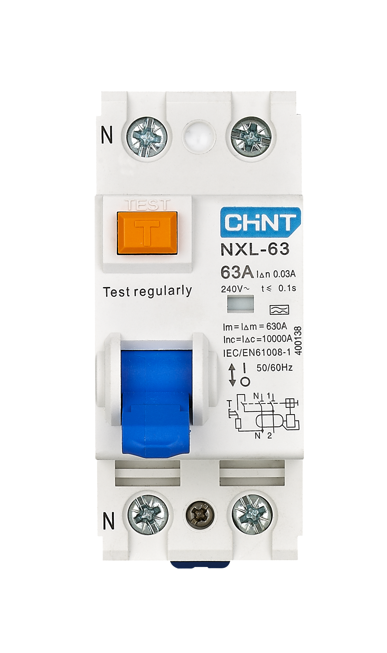 NXL-63 Residual Current Operated Circuit Breaker  without over-current protection (Magnetic)
